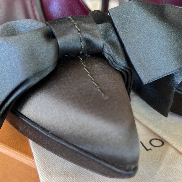 Louis Vuitton silk  Pumps with Purple Bow - Picture 16 of 16